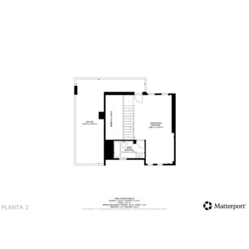 Plano planta alta